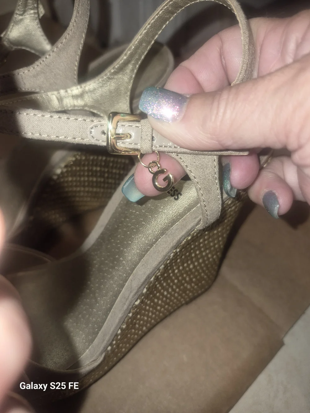G by GUESS Taupe Knot Front Ankle-Strap Sandals - Women